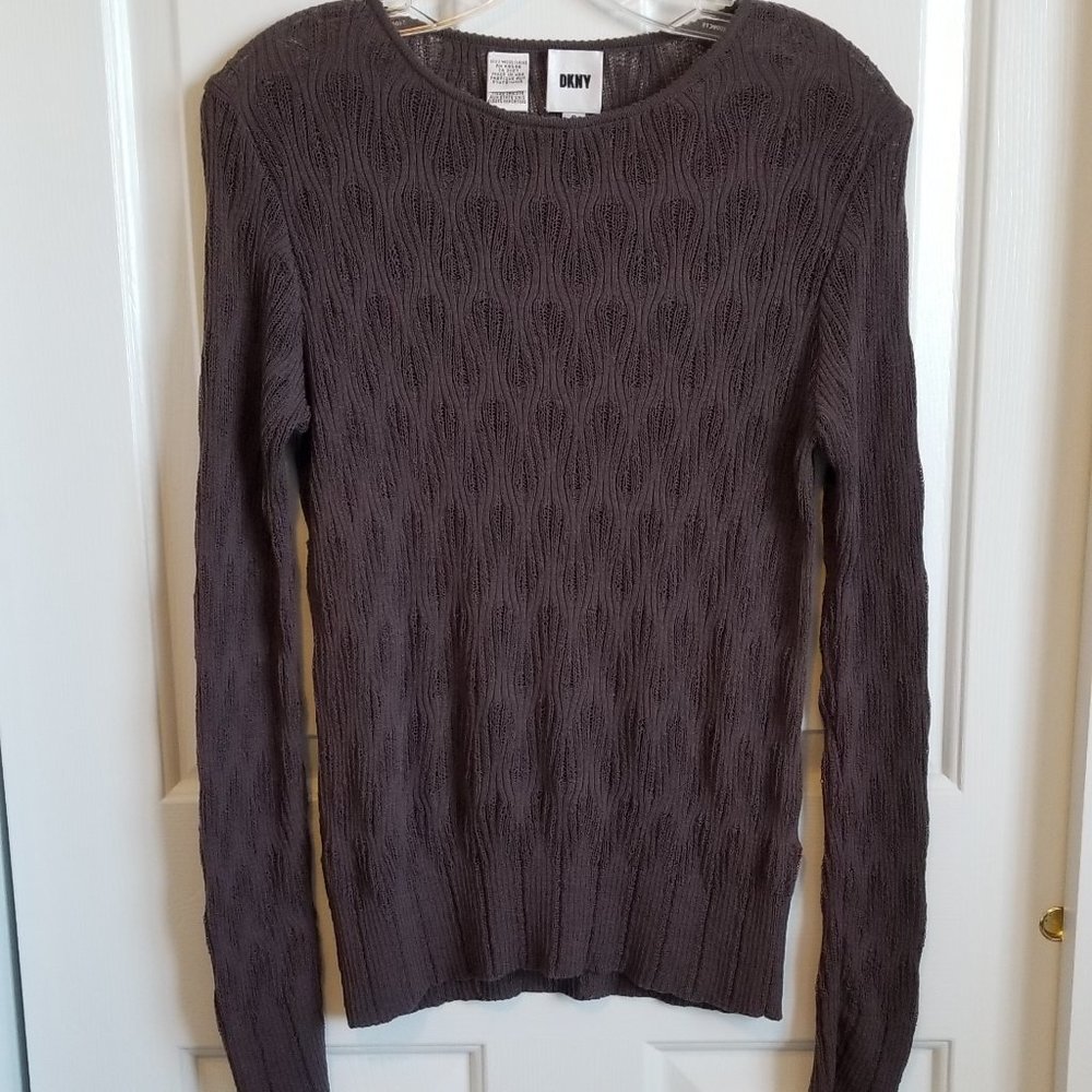 DKNY Long Sleeve Wool Sweater